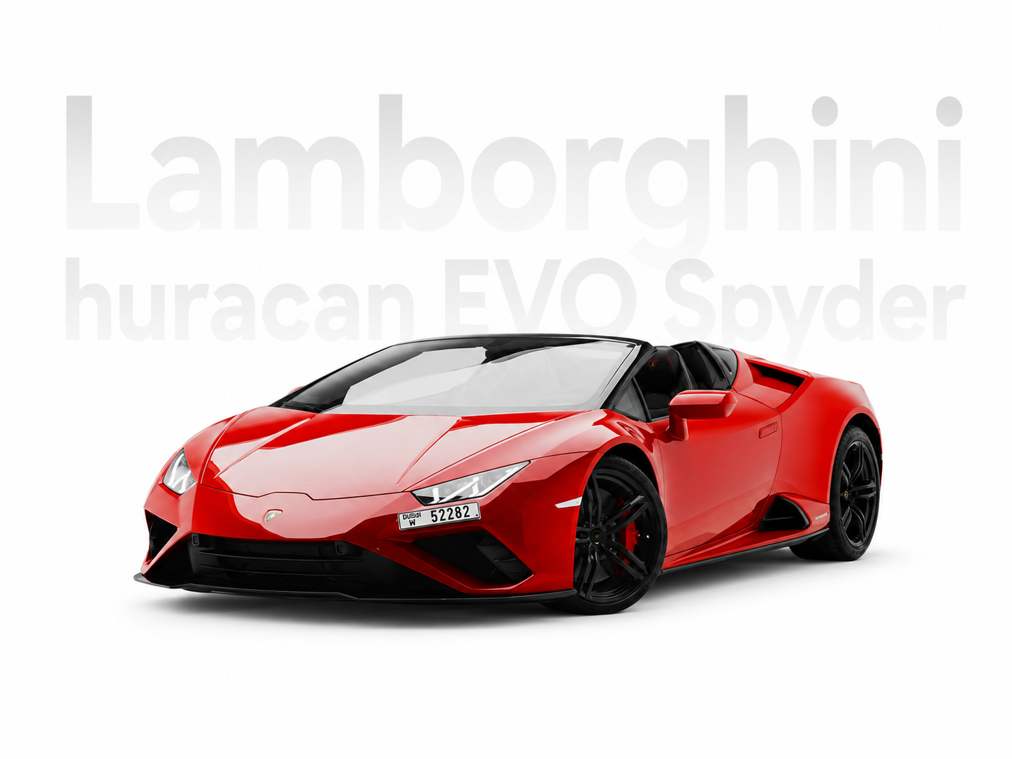 Lamborghini huracan red